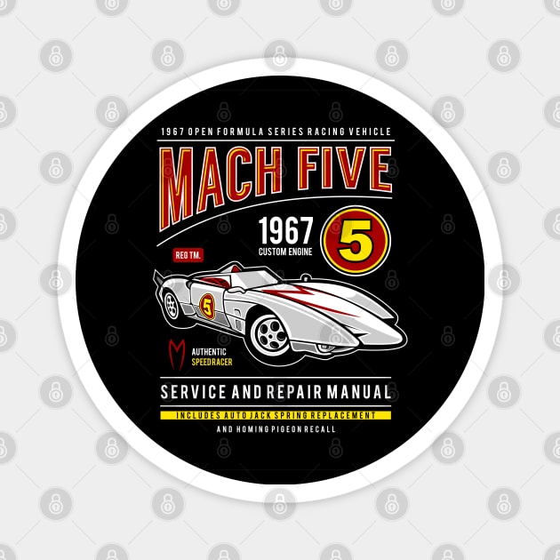 Mach 5 Magnet by OniSide